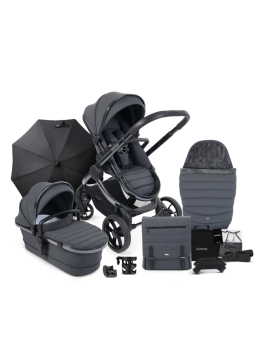 iCandy Peach 7 Pushchair And Carrycot Complete Bundle - Dark Grey