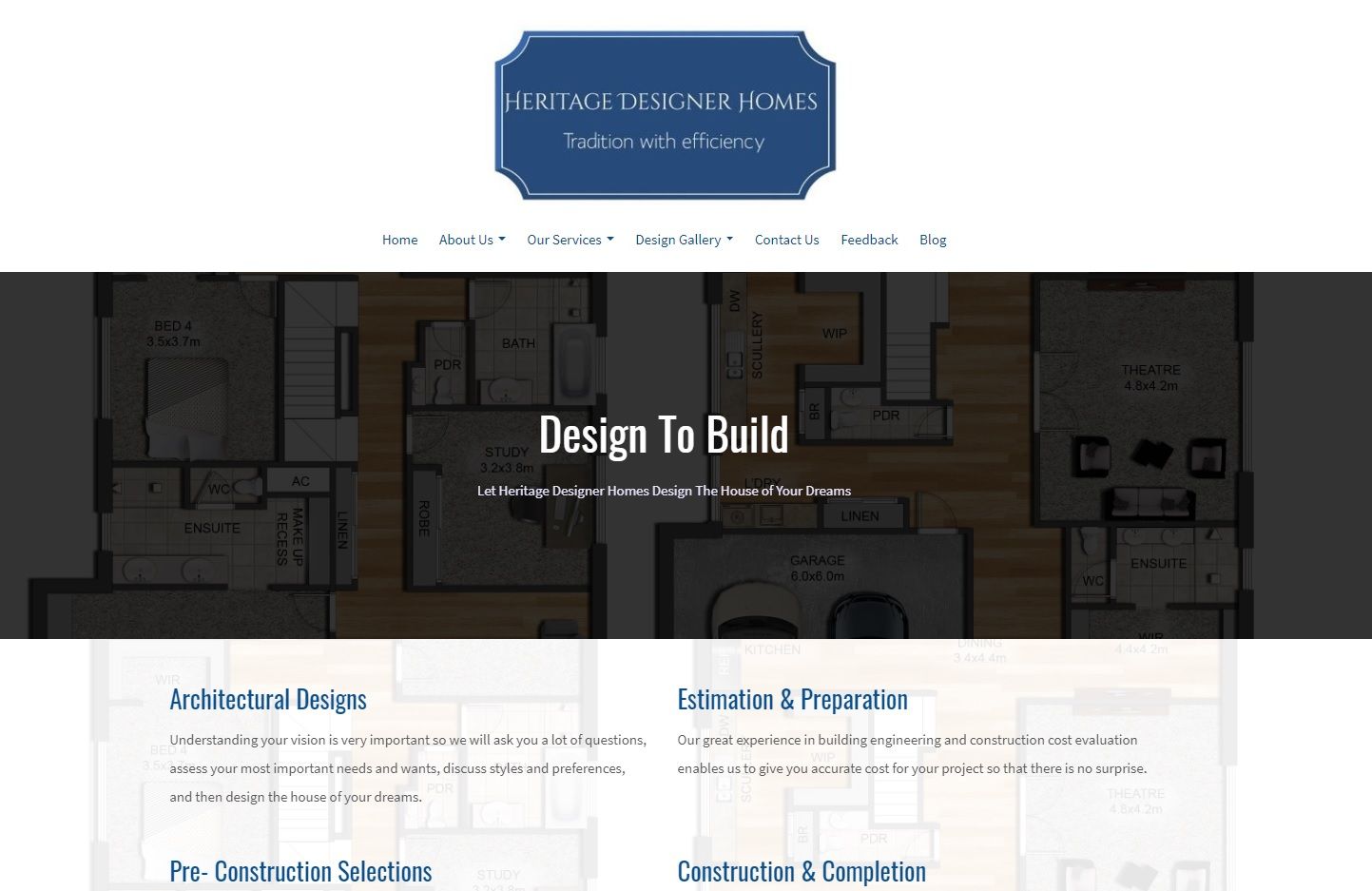 Citrus Marketing and Website Design in Mandurah - Heritage Designer Homes Project