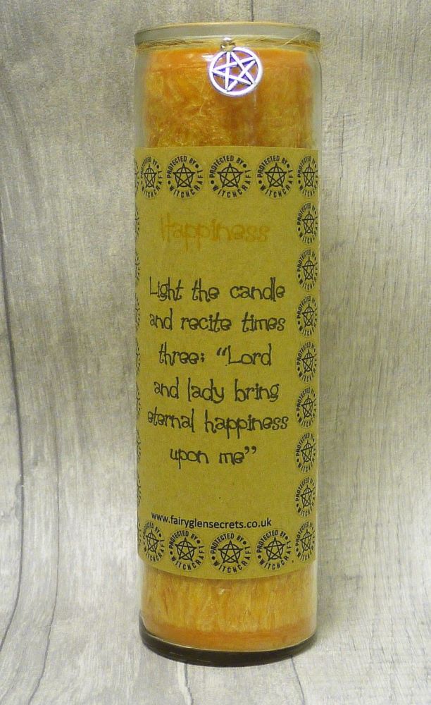 Yellow "Happiness" Spell Candle