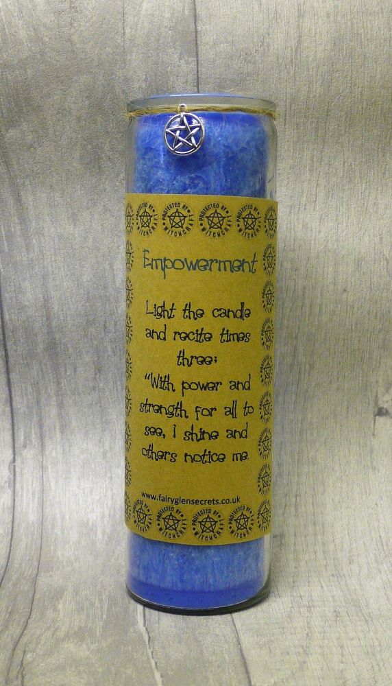 Blue "Empowerment" Spell Candle