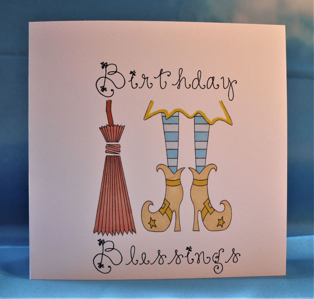 Witch legs Birthday Blessings