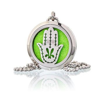 Hamsa Hand - Aromatherapy Diffuser Necklace