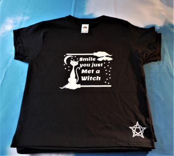 Smile You Just Met A Witch Childrens T' Shirt