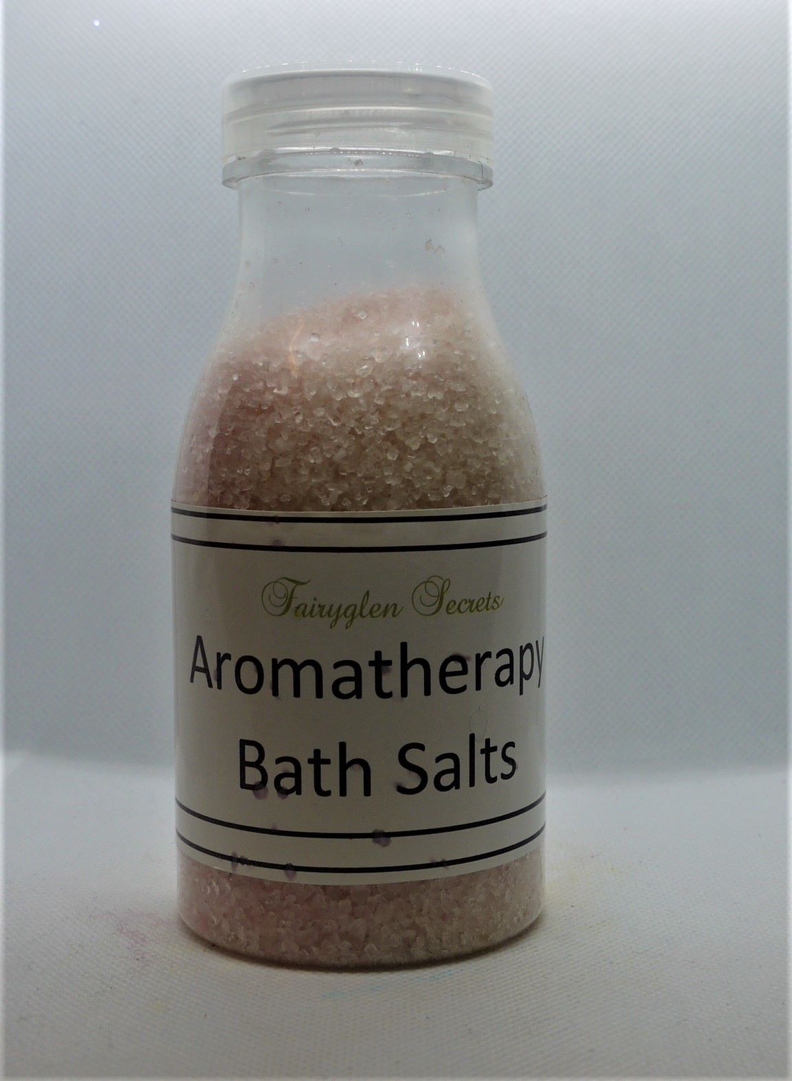 Aromatherapy Bath Salts - Light Pink - Benzion, Ginger & Orange essential o