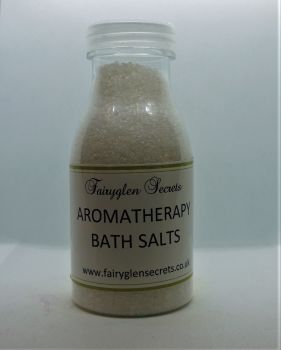 Aromatherapy Bath salts - White - Eucalyptus, Ginger & Black Pepper essential oils