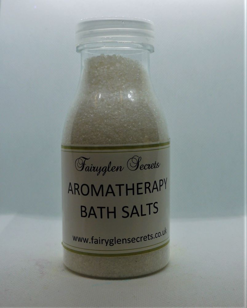Aromatherapy Bath salts - White - Eucalyptus, Ginger & Black Pepper essenti