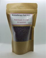 Aromatherapy Bath Salts -  Purple - Patchouli, orange & Jasmine
