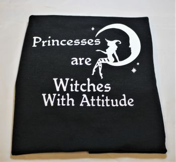 Witches Are  Princesses With Attitude Childrens T' Shirt