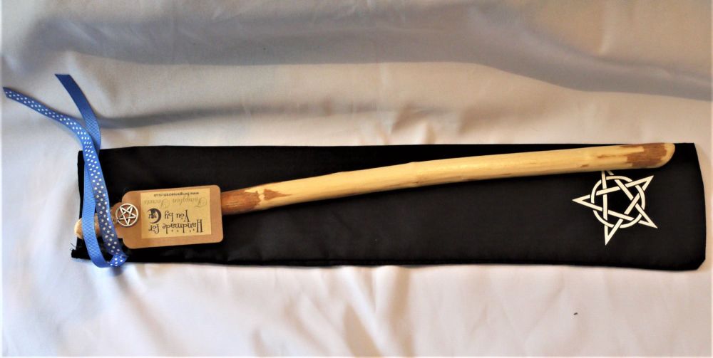 Natural stained wooden wand