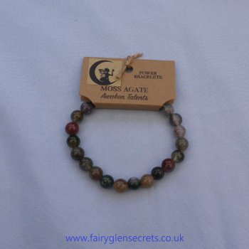 Power Bracelet - Moss Agate