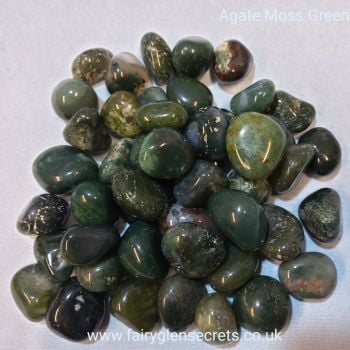 Agate Moss Green Tumble Stone