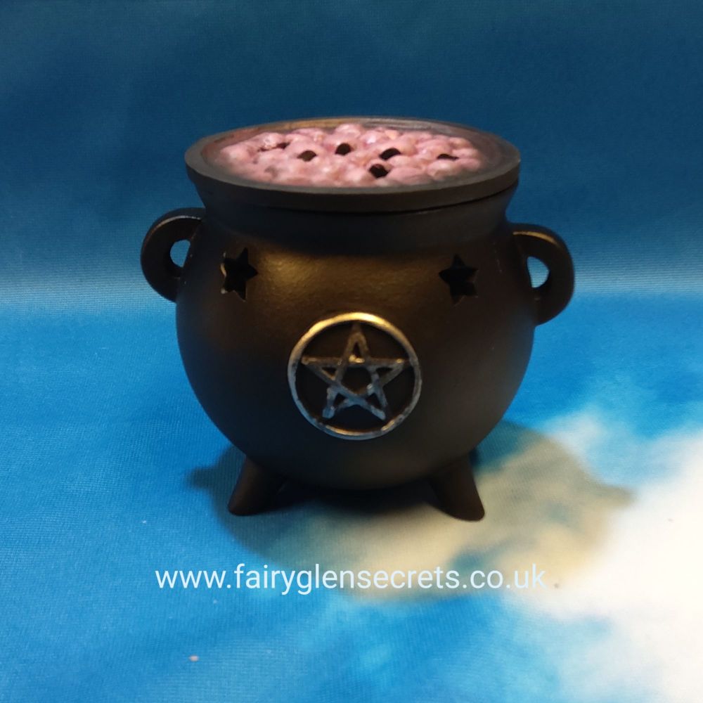 Cauldron Incense Cone Holder - Pentagram