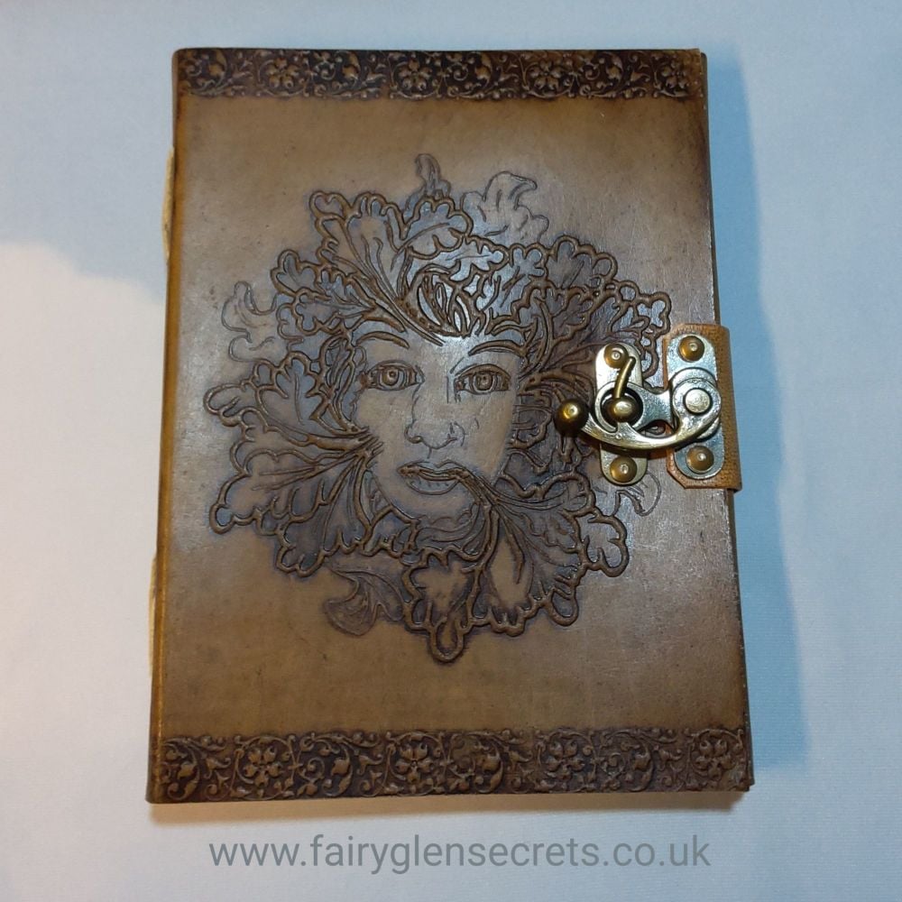 Leather Embossed lady of the forest Journal With Clasp