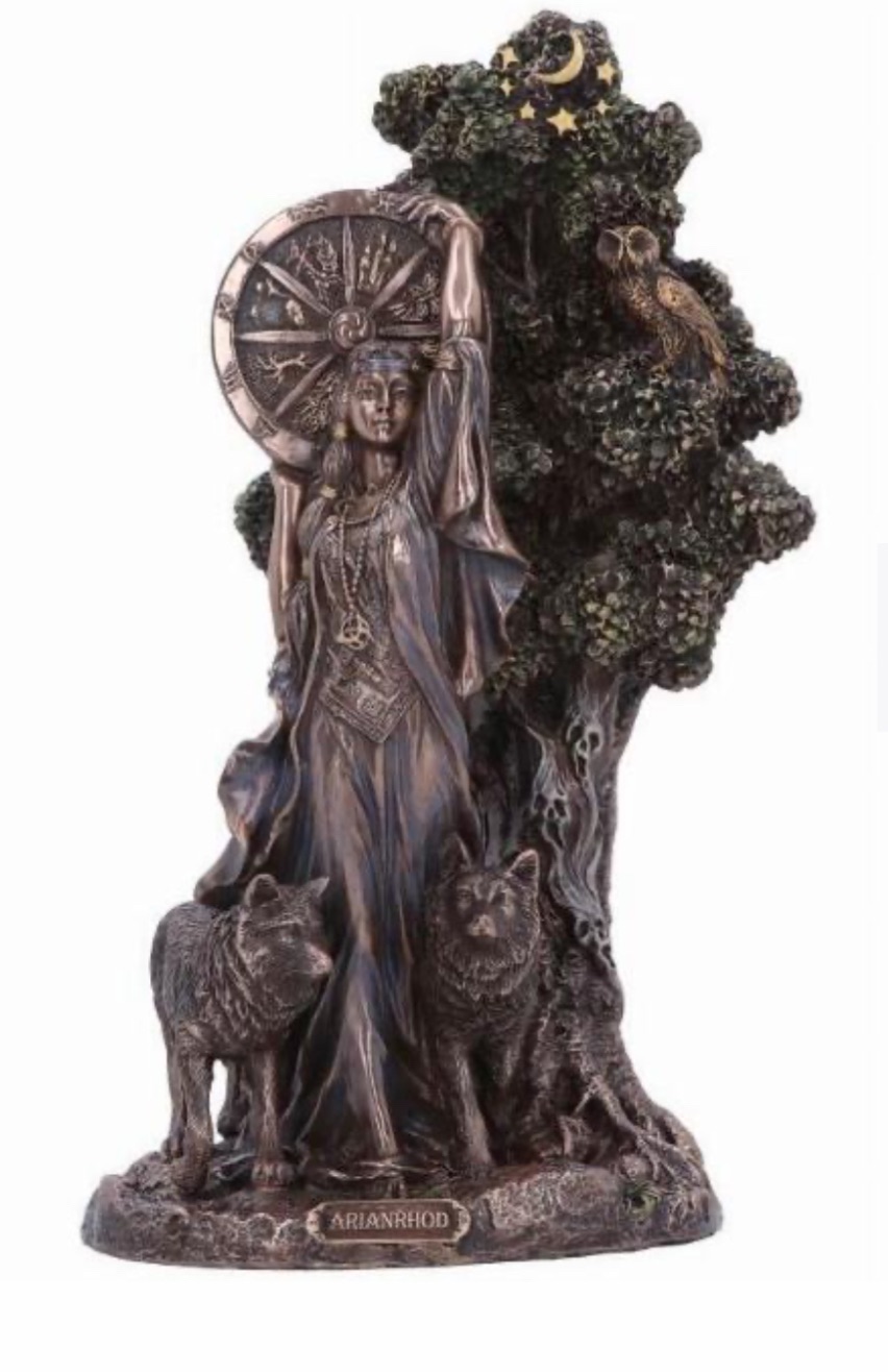 Arianrhod the Celtic Goddess of Fate Bronze Figurine