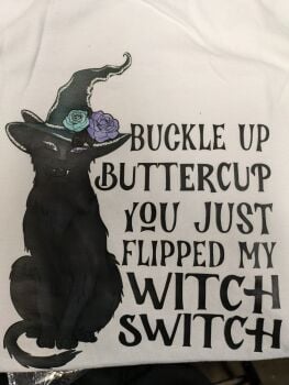 buckle up witch tshirt