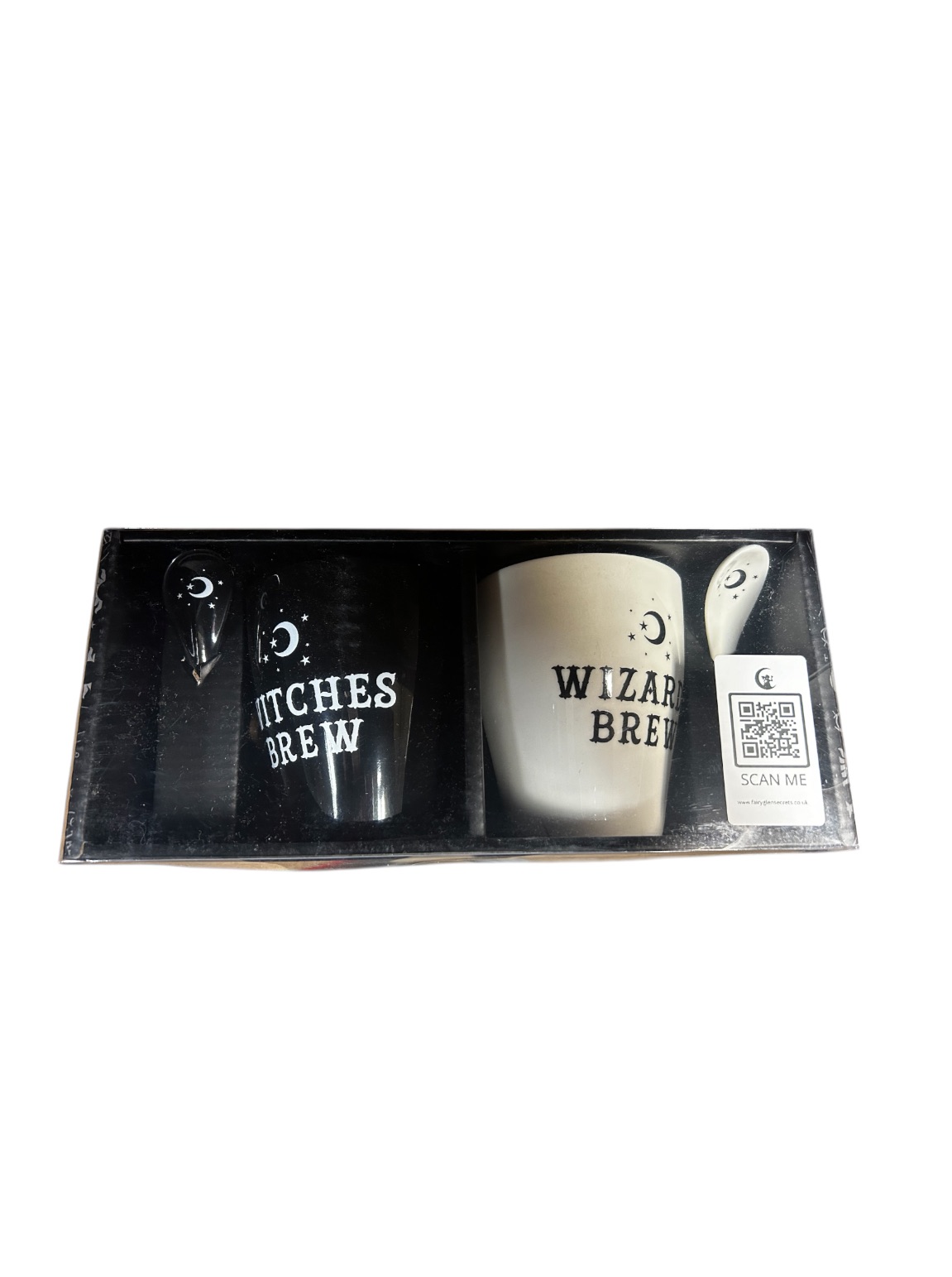 witch & wizard mug and spoon set