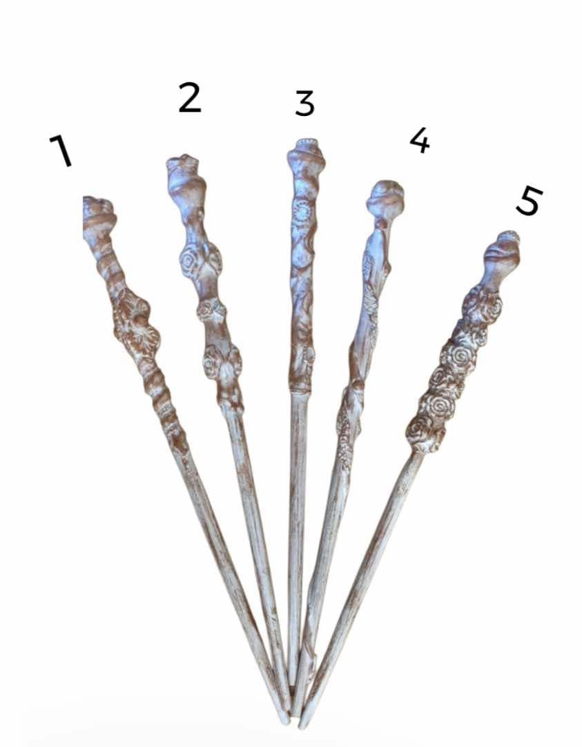 Handmade wooden wands