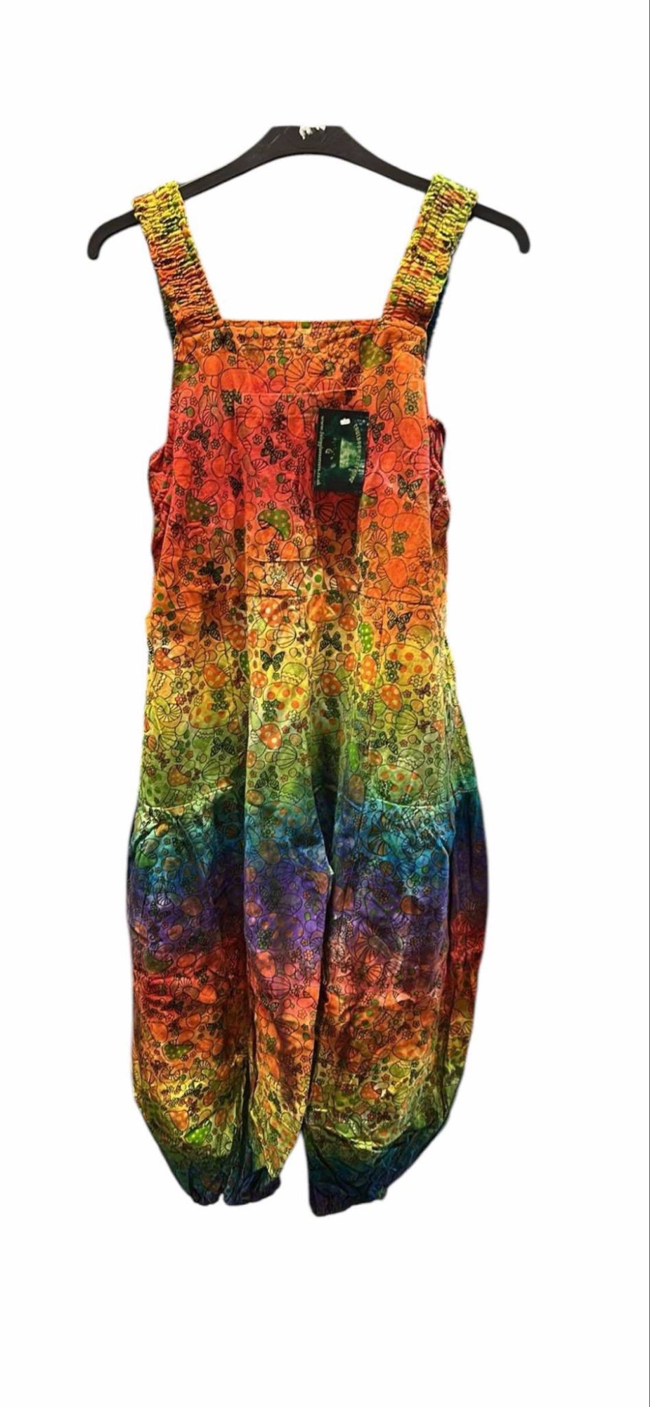 💚Heavy weighted cuffed mushroom dungarees💚