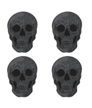 Set of 4 skull coasters