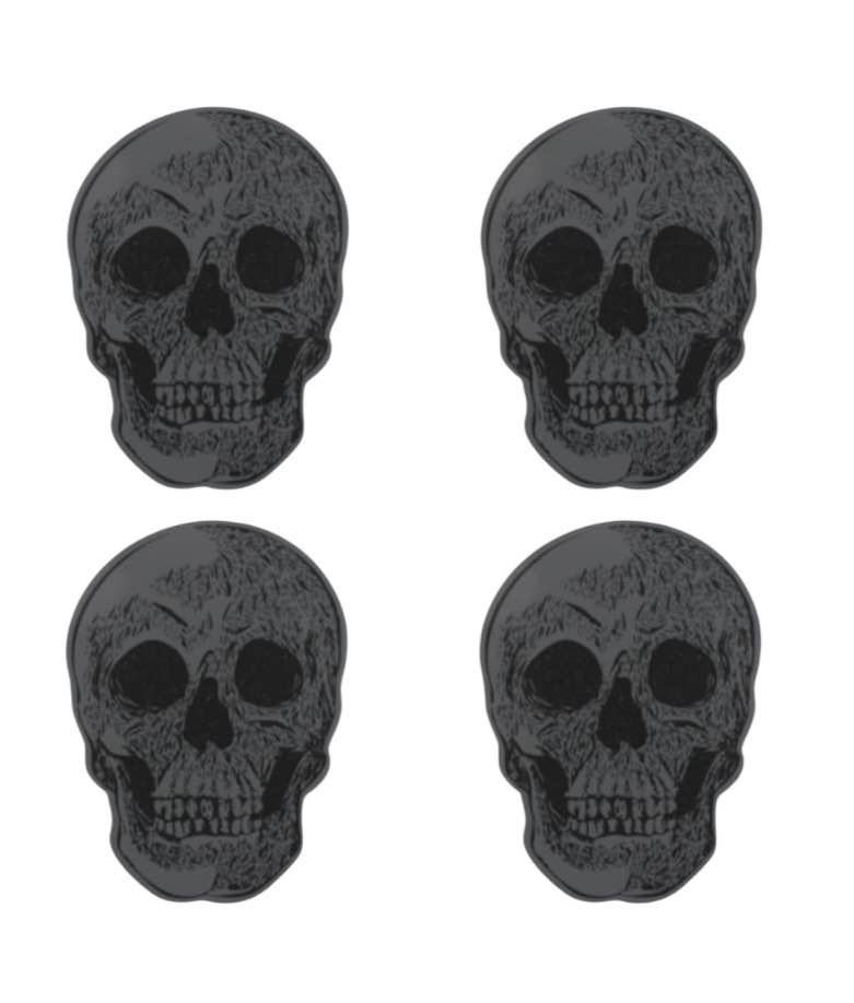 Set of 4 skull coasters