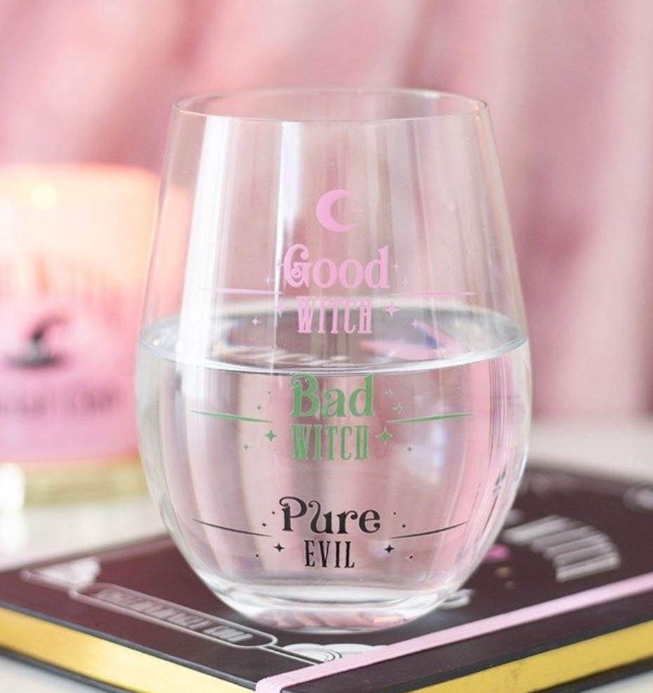 GOOD WITCH, BAD WITCH STEMLESS GLASS
