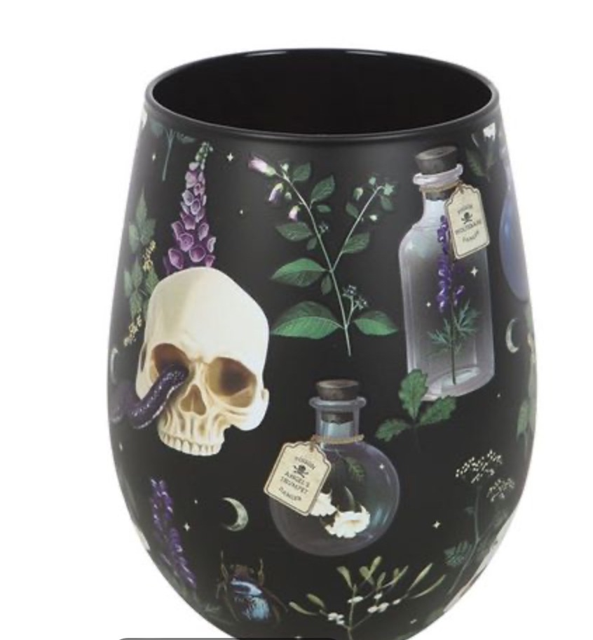 VENOM & VINES PRINT STEMLESS GLASS