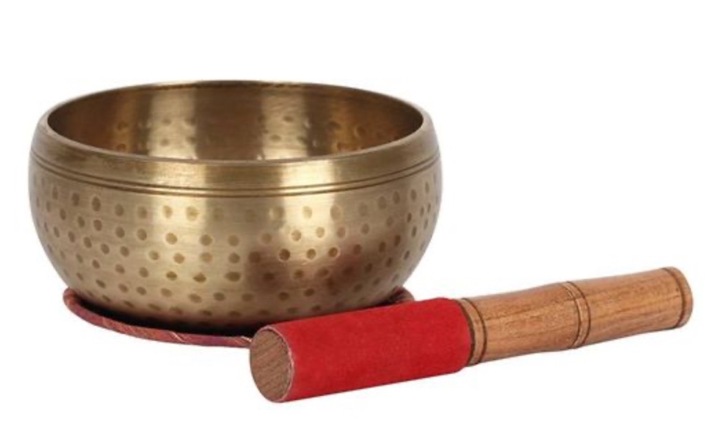 15CM BEATEN BRASS SINGING BOWL