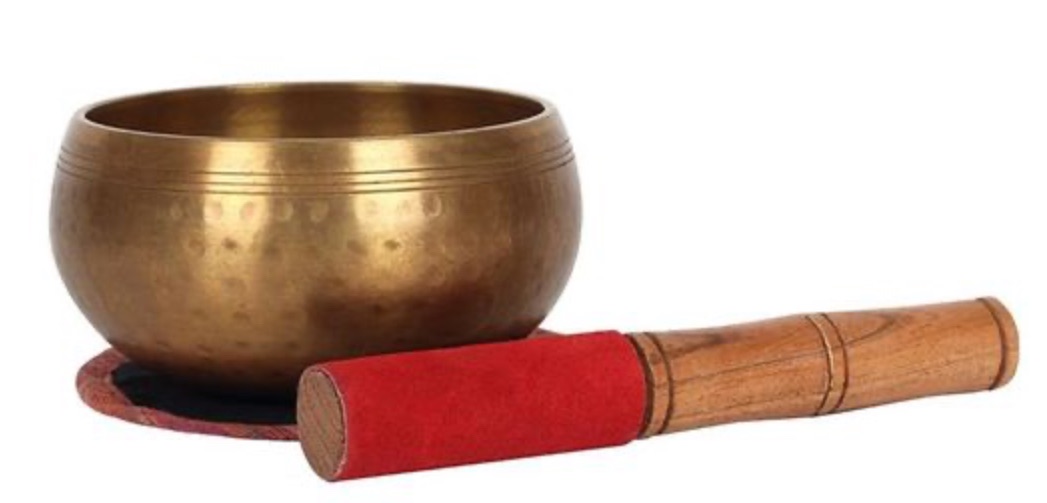 12CM BEATEN BRASS SINGING BOWL