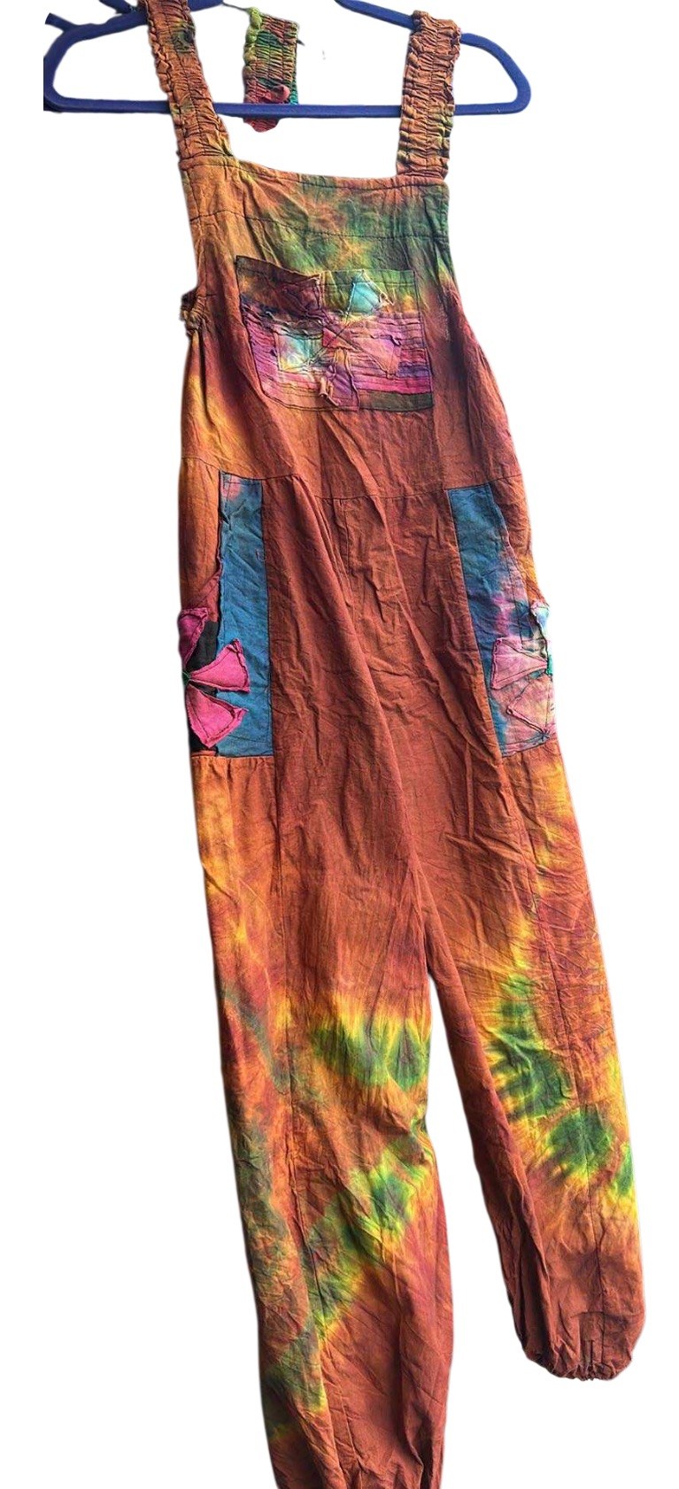 Tye dye dungarees