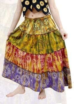 Tie/Dye Sun Moon Skirt