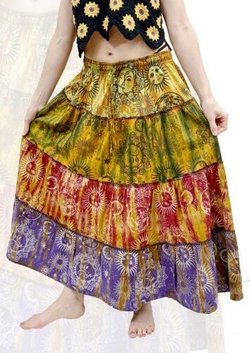 Tie/Dye Sun Moon Skirt
