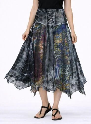 Mystic Tie Dye Panel Skirt