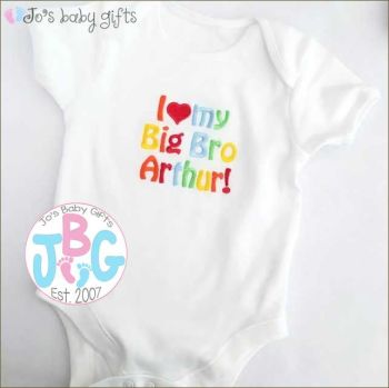 Personalised baby vest