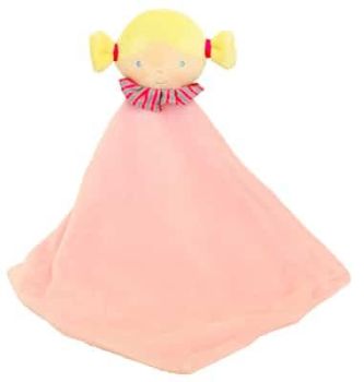 Pink doll baby comforter
