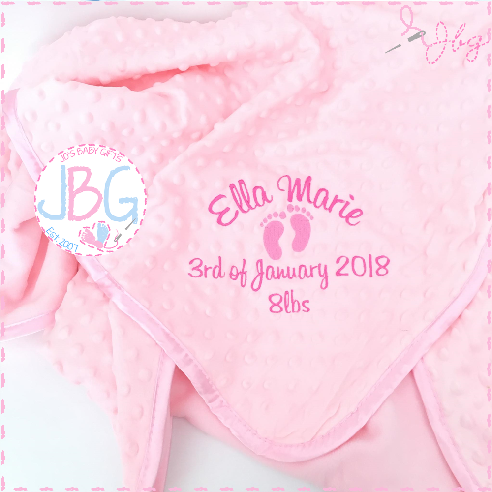 Pink Bubble Personalised Blanket
