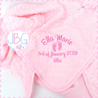 <!-- 107 --> Bubble Pink Personalised Blanket