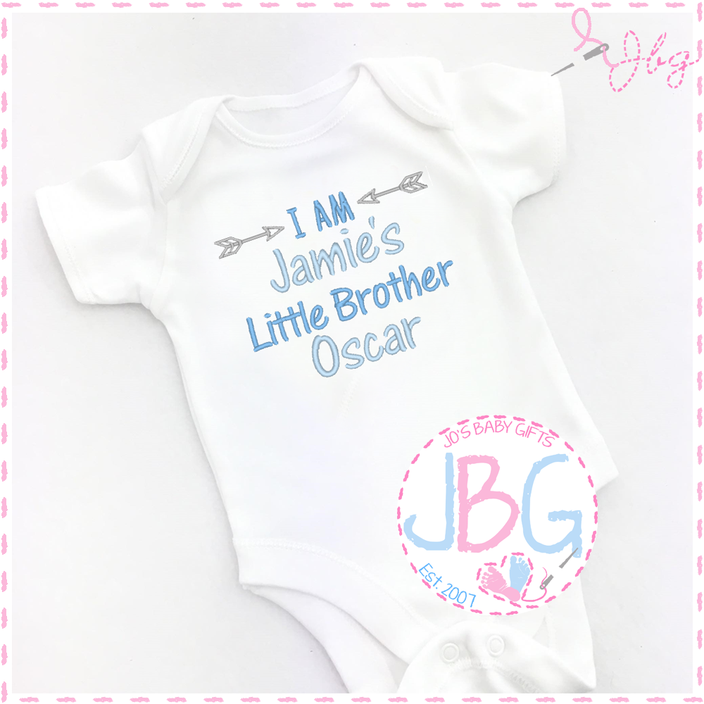 Personalised Baby 'Little Brother' Vest