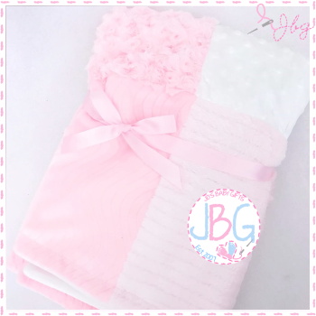 Personalised Pink Patchwork Blanket