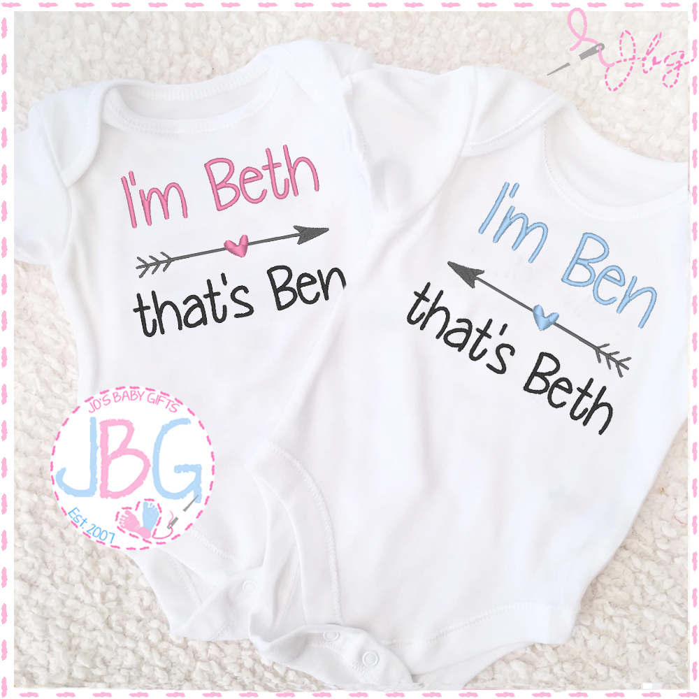 Personalised Vests for Twins