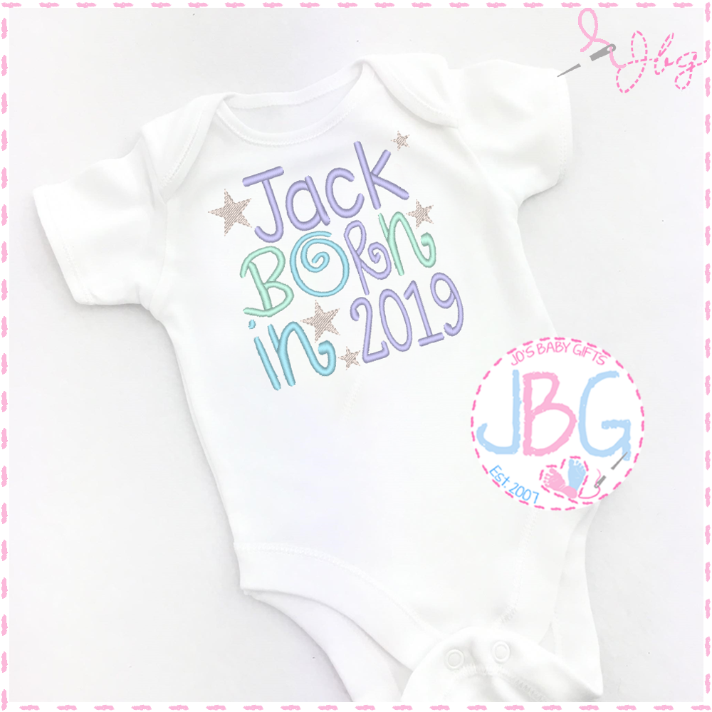 Personalised 2019 Baby Boys Vest