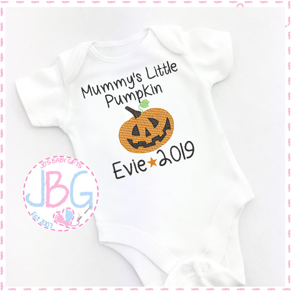 Personalised Vest For Babies 1st Halloween