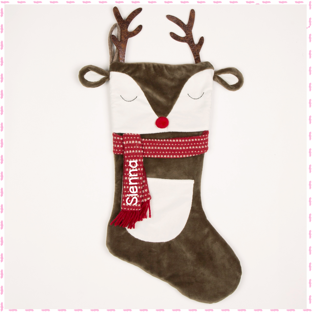 Luxury Reindeer Stocking