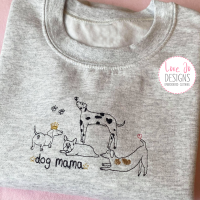 Dog Mama - Embroidered Sweater