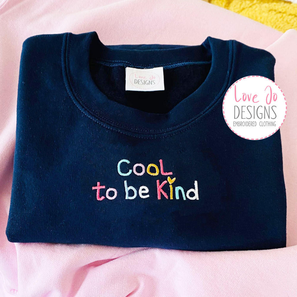 Have a lovely day- Embroidered  Rainbow Sweater