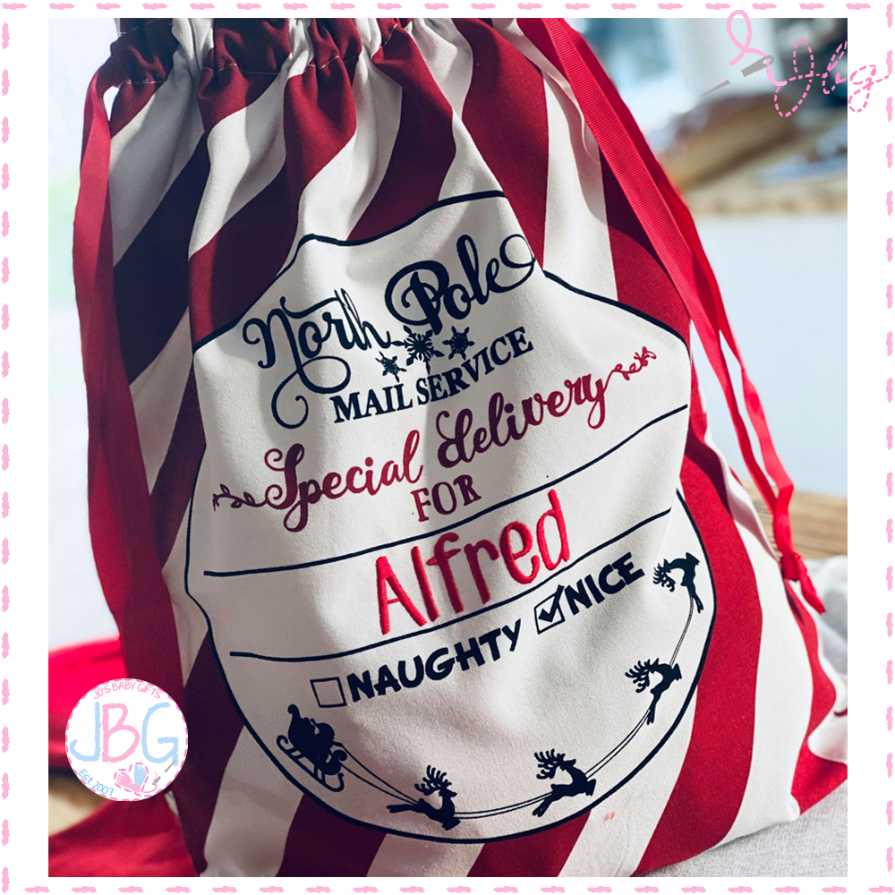 <!-- 001 -->  Special Delivery Personalised Sack