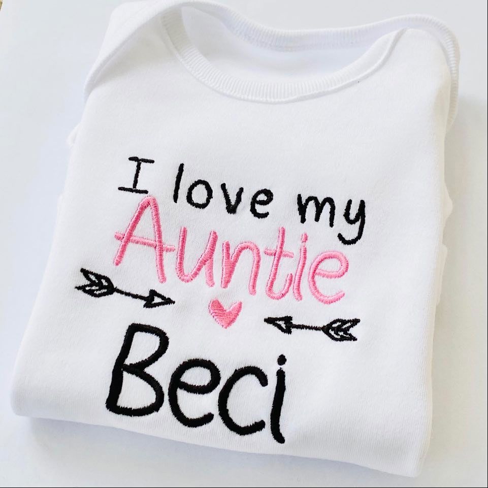 .I love my Auntie - Personalised Baby Girls Vest