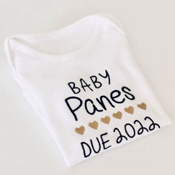 Birth Announcement Due 2022 Baby Vest