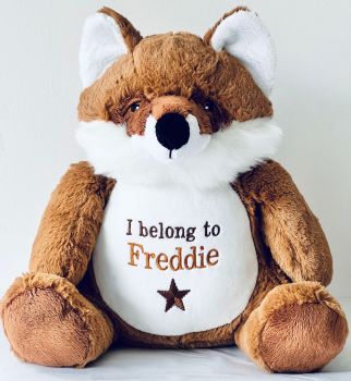  Embroidered Fox Teddy Bear
