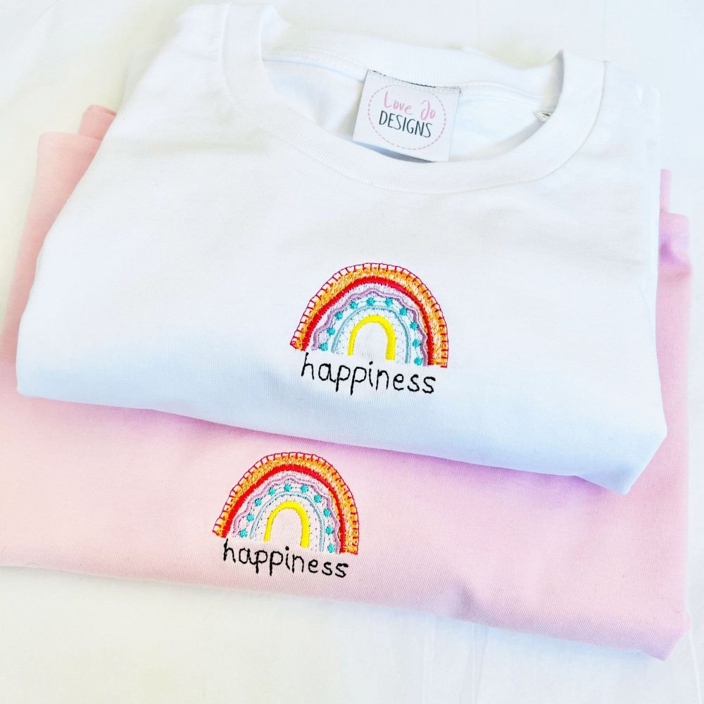 Rainbow Happiness Tee or Sweater