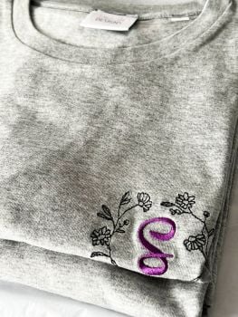  Initial - Embroidered  Personalised Tee